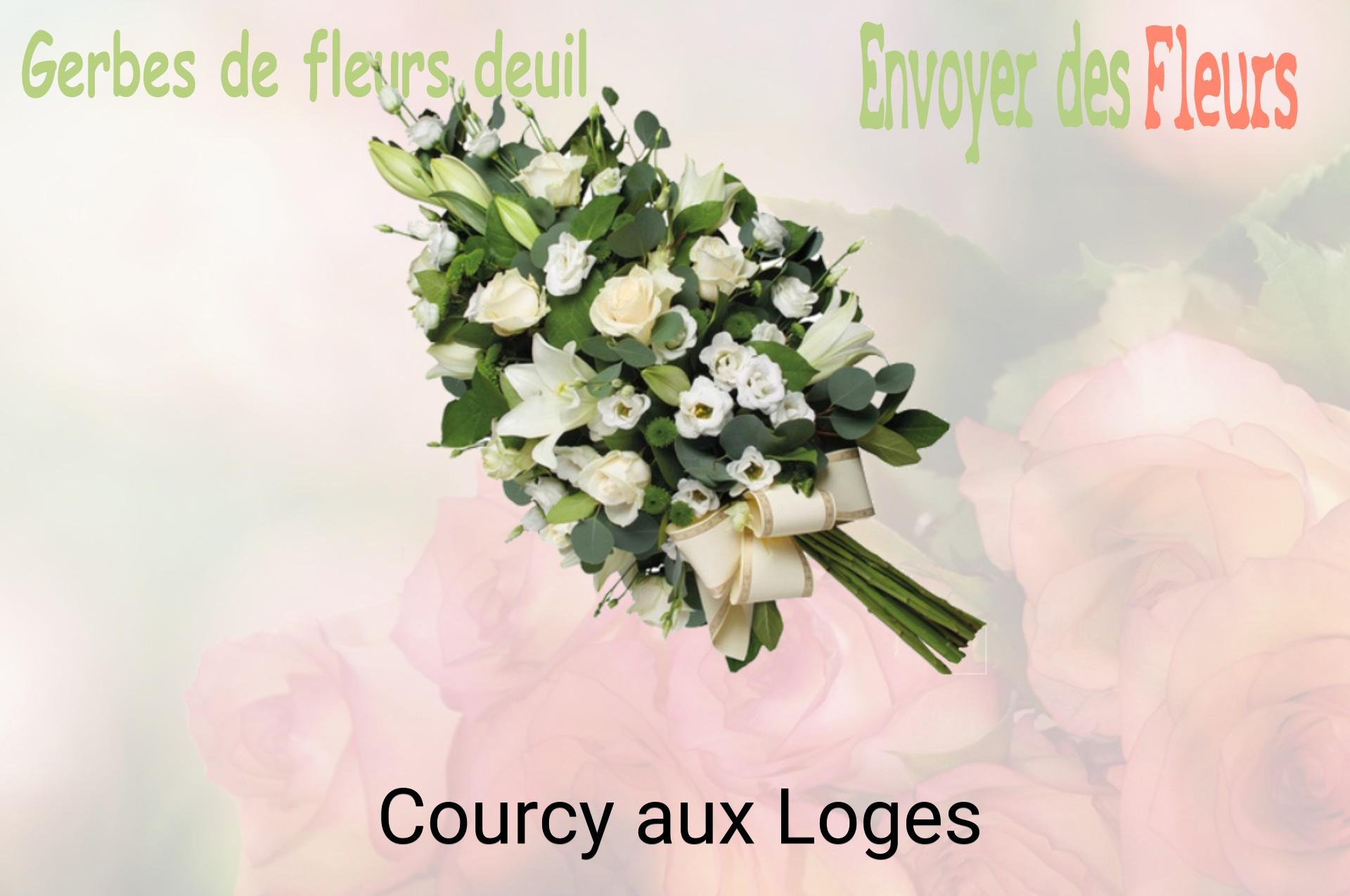 Gerbe de fleurs de deuil livrée à Courcy-aux-Loges